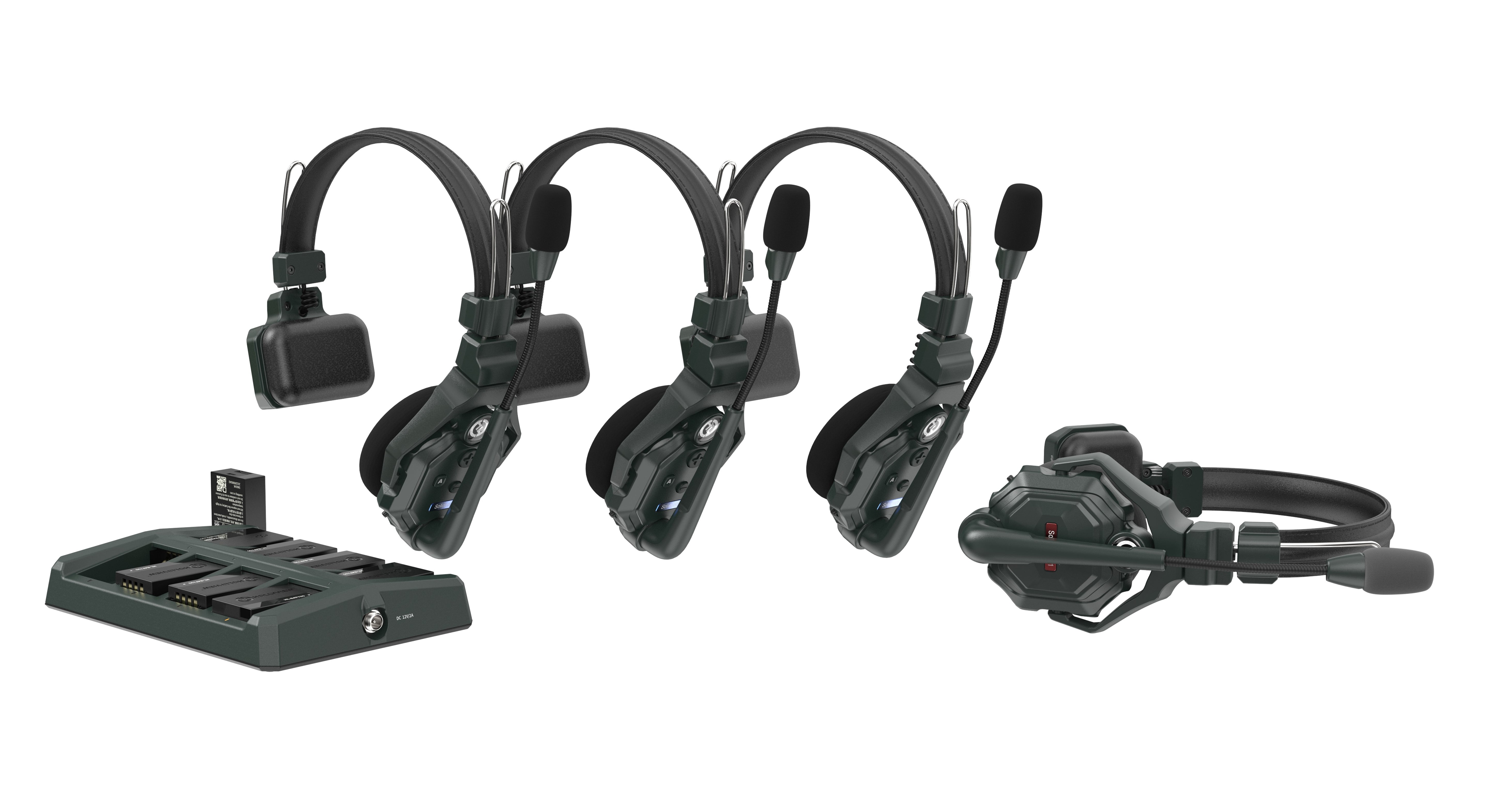 Hollyland Solidcom C1 Full Duplex Wireless Intercom System with 4 headsets HL-Solidcom C1-4S