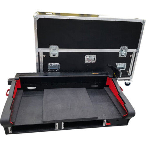 Pro X For Allen and Heath DLive S3000 Flip-Ready Hydraulic Console Easy Retracting Lifting 2U Rack Space Detachable Case by ZCASE XZF-AH-S7000 D 2x2U