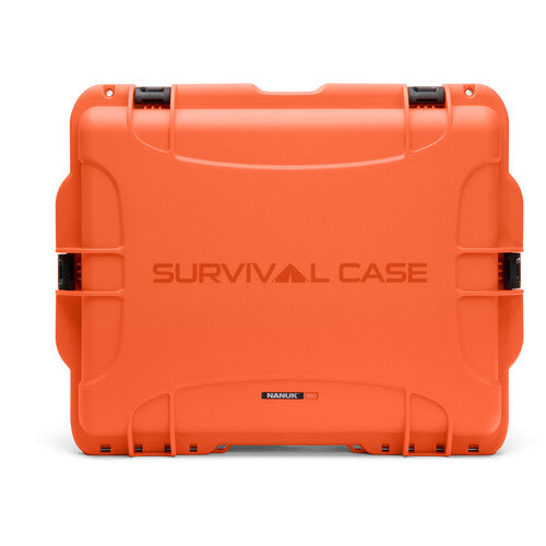 Nanuk Case 960 w/lid org and Survival Logo - Orange (960S-110OR-PA0-SRV01)