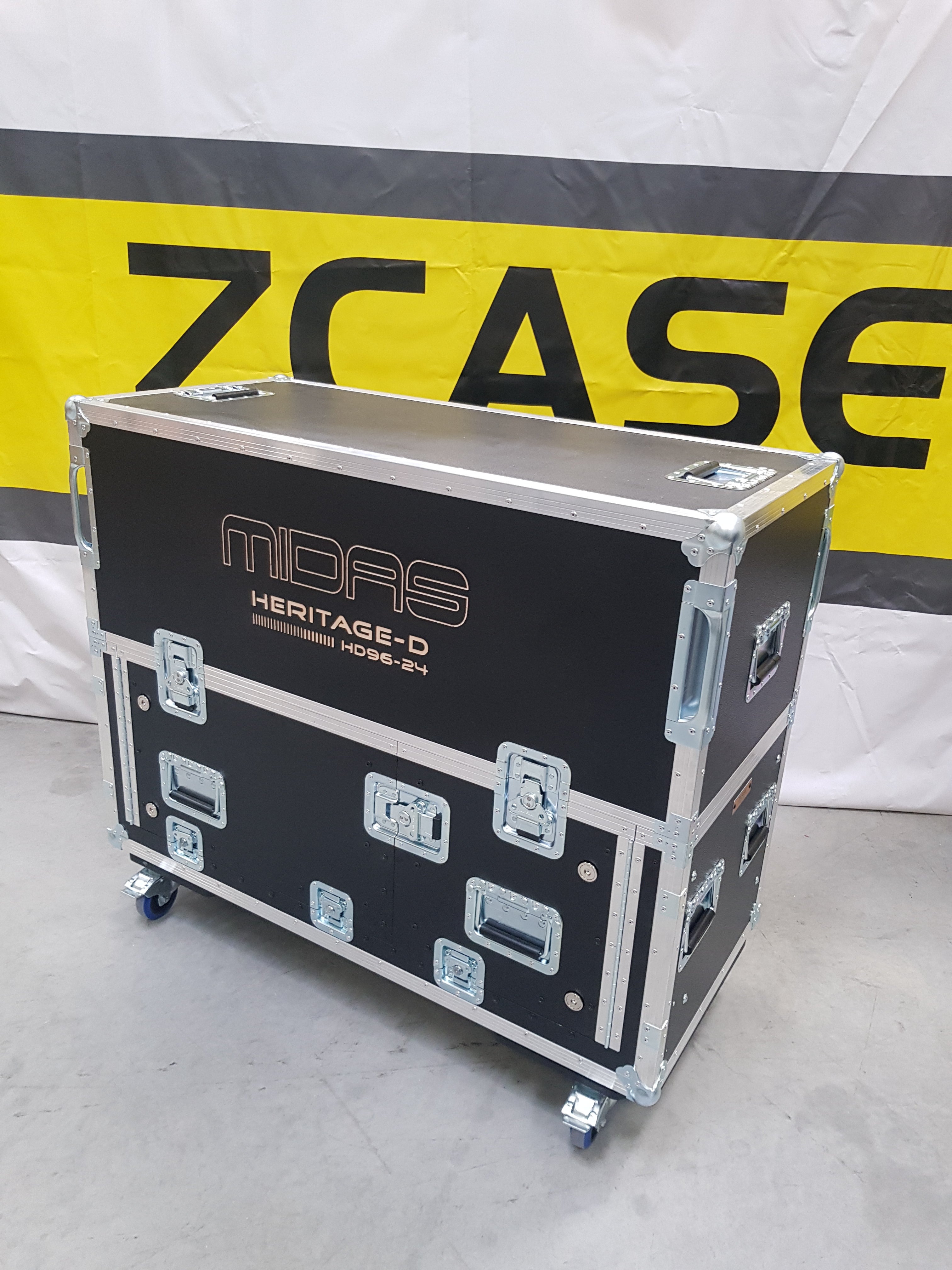 Pro X For MIDAS Heritage D Flip-Ready Hydraulic Console Easy Retracting Lifting 2U Rack Space Detachable Case by ZCASE HD96-24 XZF-MID-HD-D-2U-LMA
