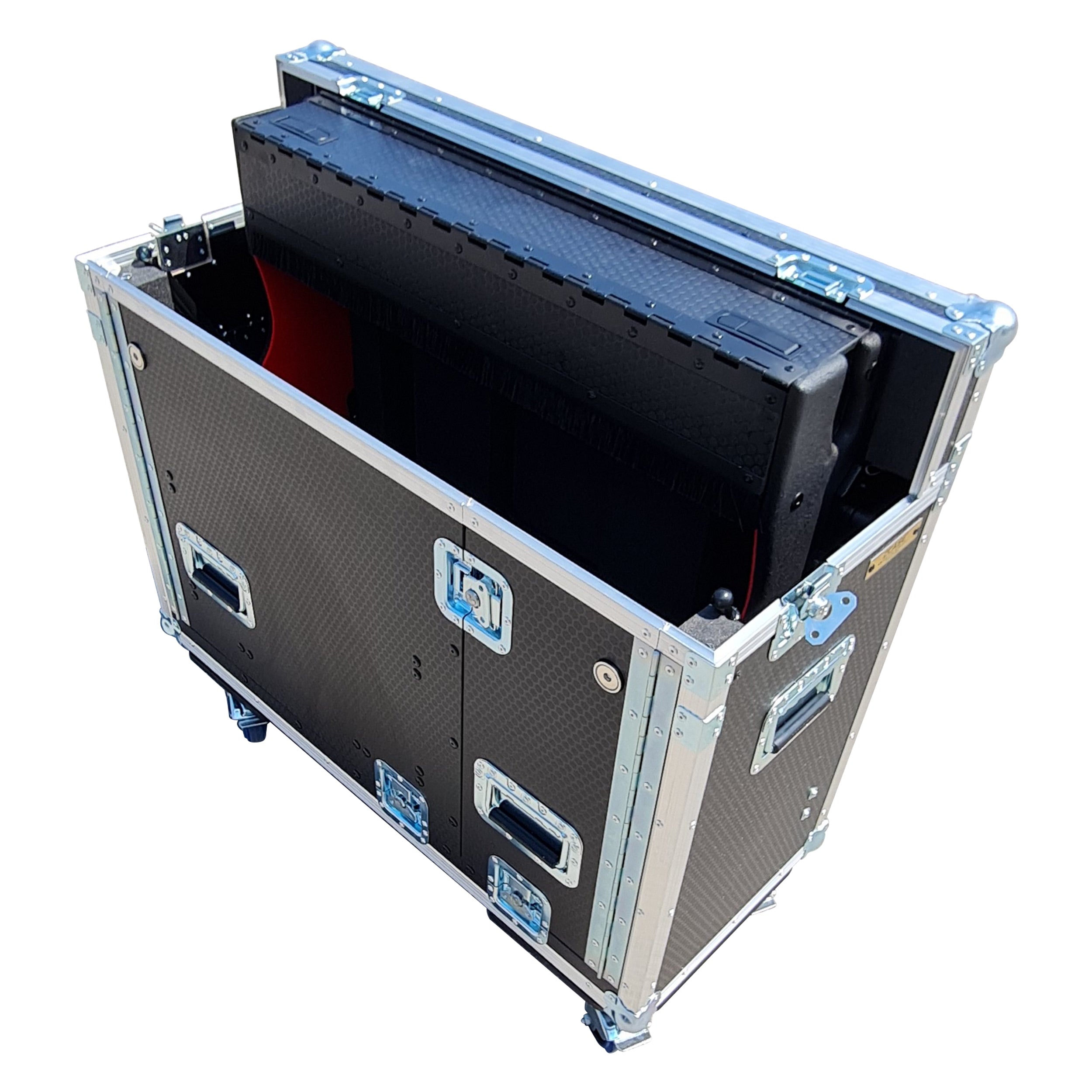 Pro X For DiGiCO S21 Flip-Ready Hydraulic Console Easy Retracting Detachable Lifting Console Flight Case with wheels by ZCASE XZF-DIGS21D