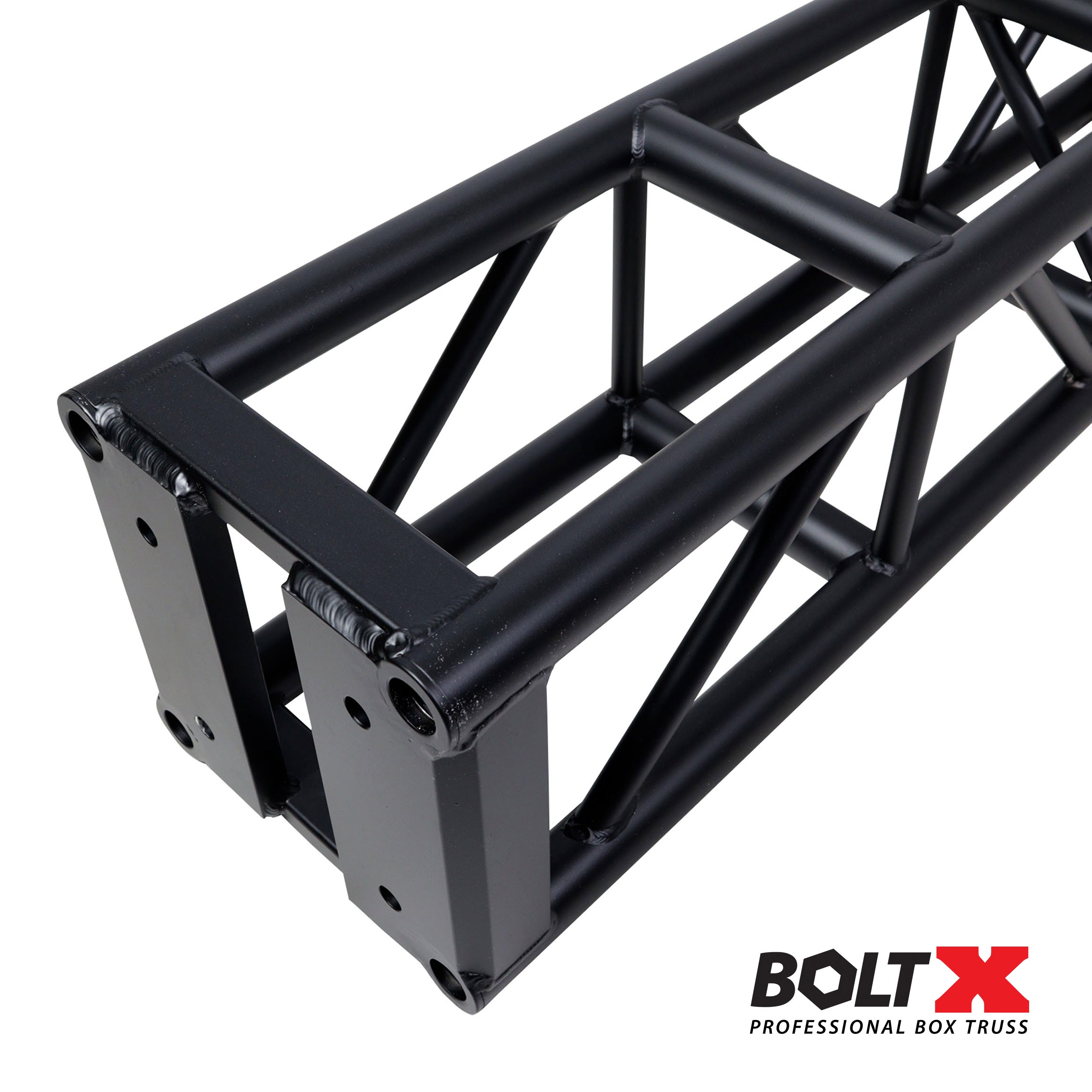 Pro X BoltX Black Bolted 12 Inch Professional Box Truss Segment | 3mm Wall – Black Finish
