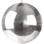 Pro X 30" inch Mirror Disco Ball Bright Silver Reflective Indoor DJ Sphere with Hanging Ring for Lighting MB-30