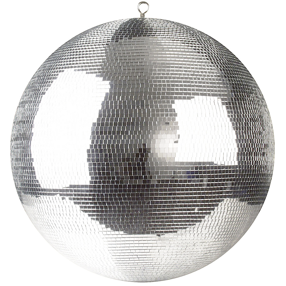 Pro X 36" inch Mirror Disco Ball Bright Silver Reflective Indoor DJ Sphere with Hanging Ring for Lighting MB-36
