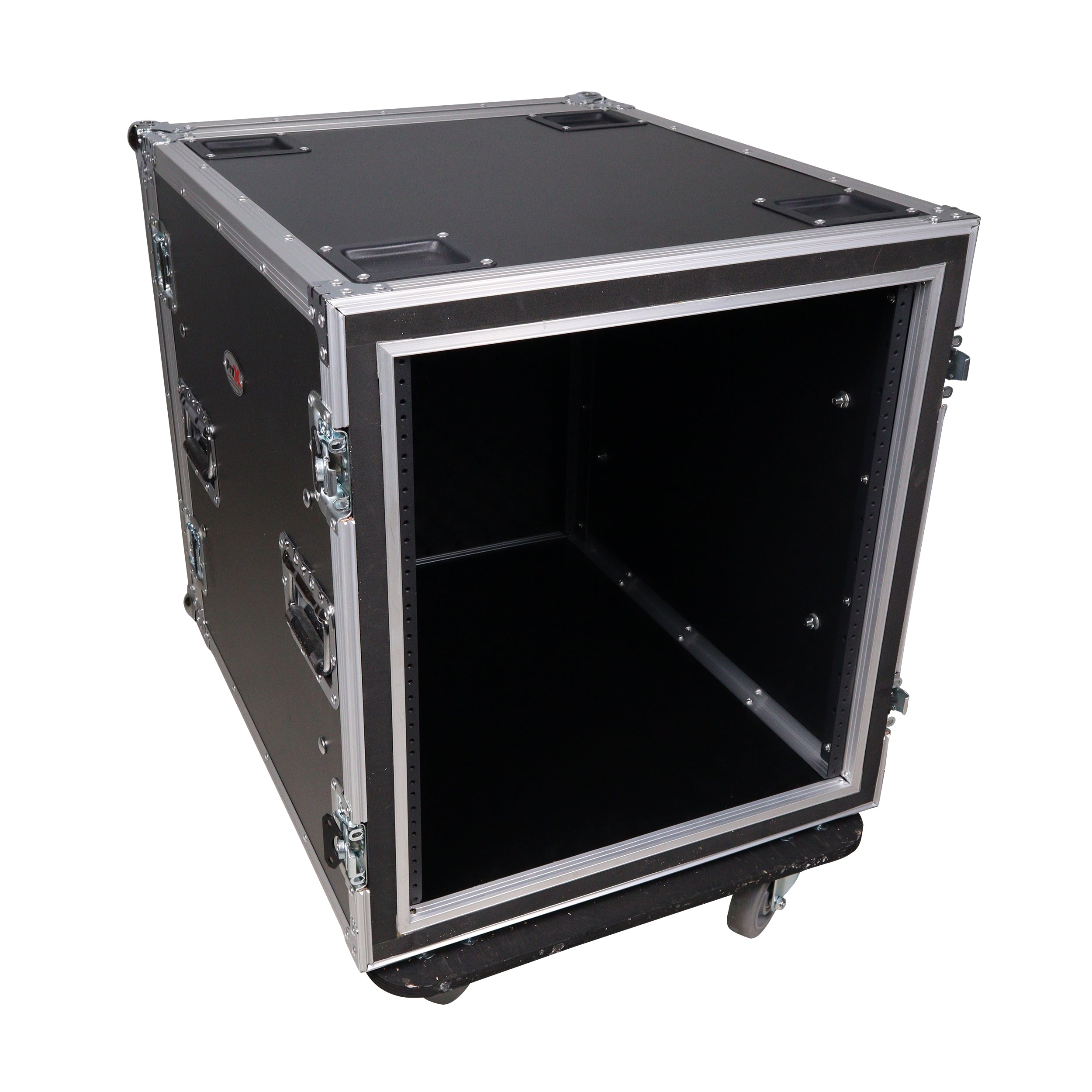 Pro X Space Shockproof Amp Rack ATA Flight Case 24 in. Depth with Caster Wheels T-12RSP24W
