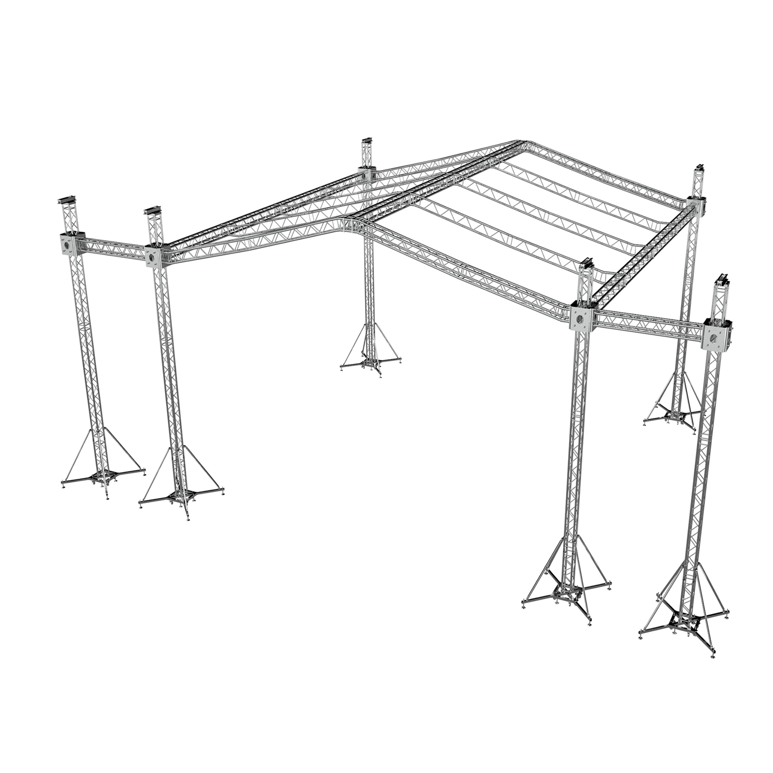 Pro X 12D Stage Roofing Truss System Package with Speaker Wings XTP-GS322823-PRB3-12D