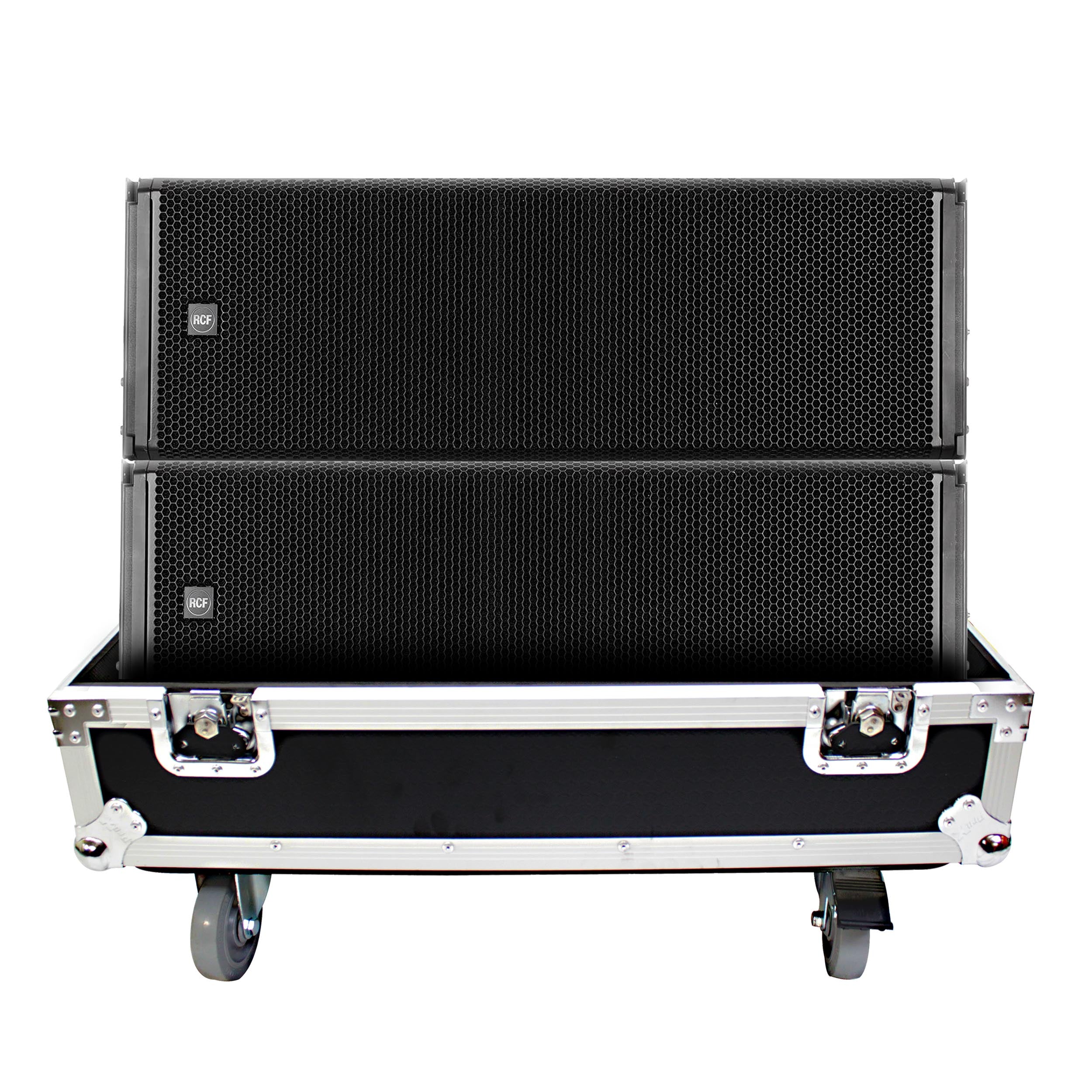 Pro X Fits RCF HDL 30-A Line Array Speaker Flight Case W/Wheels (Holds 2 Speakers) X-RCF-HDL30A LAX2W