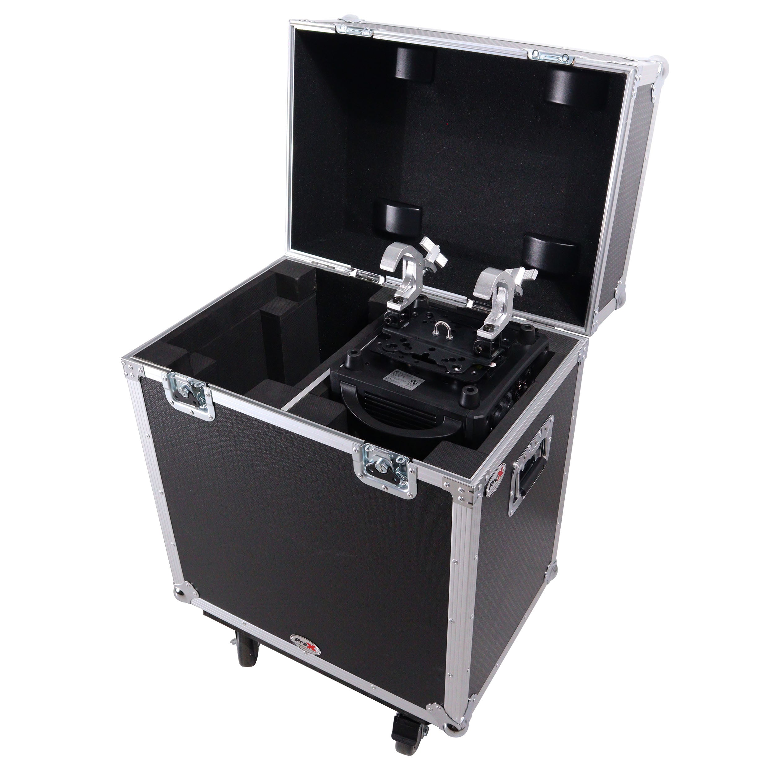 ProX Moving Head Lighting Road Case for ADJ Hydro Beam X12 Vizi Beam 12RX Fits 2 Units with 4" Casters XS-MH12RX2W
