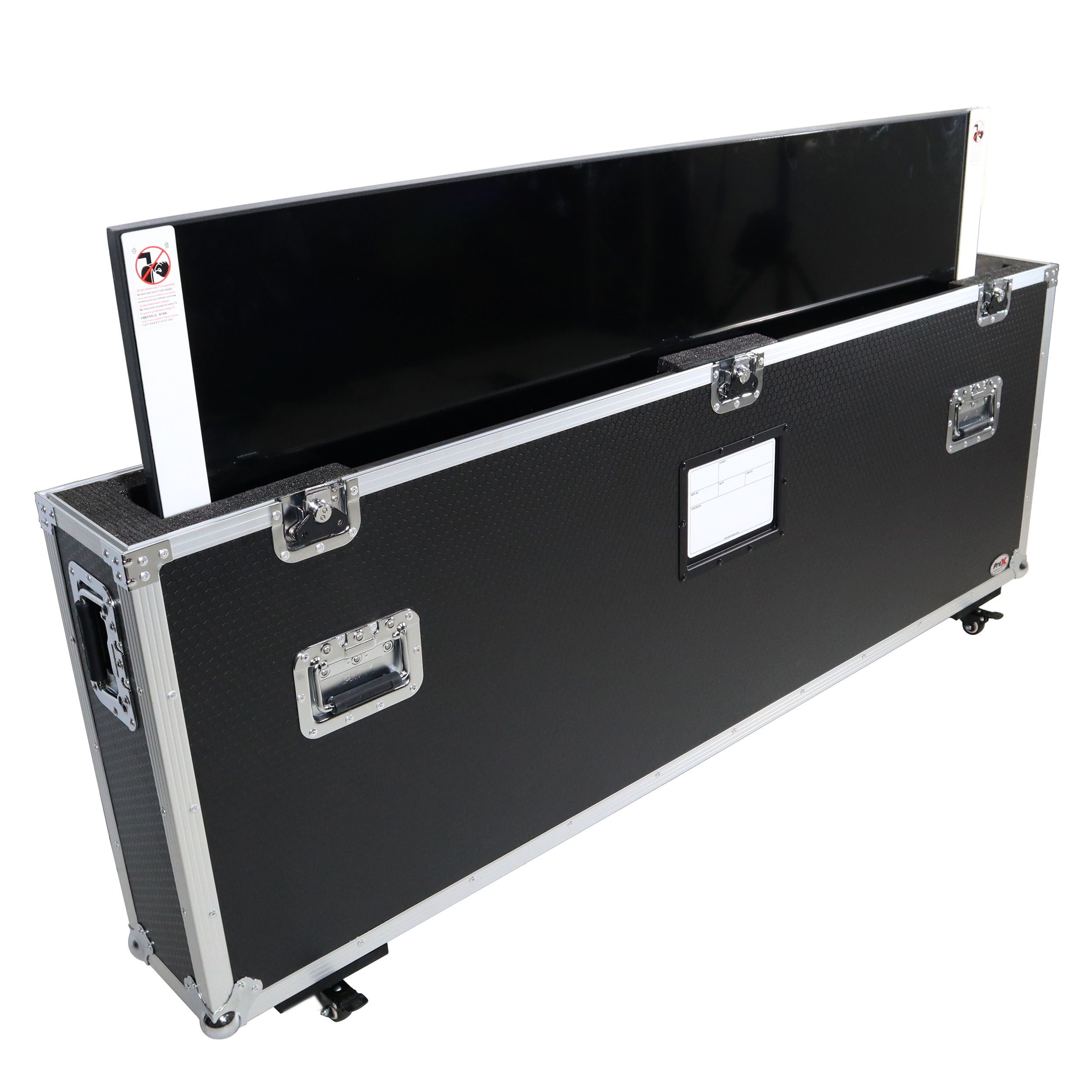 Pro X ATA Flight Style Road Case for 43" to 50" LED TV with Wheels and Foam Blocks XS-TV4350W