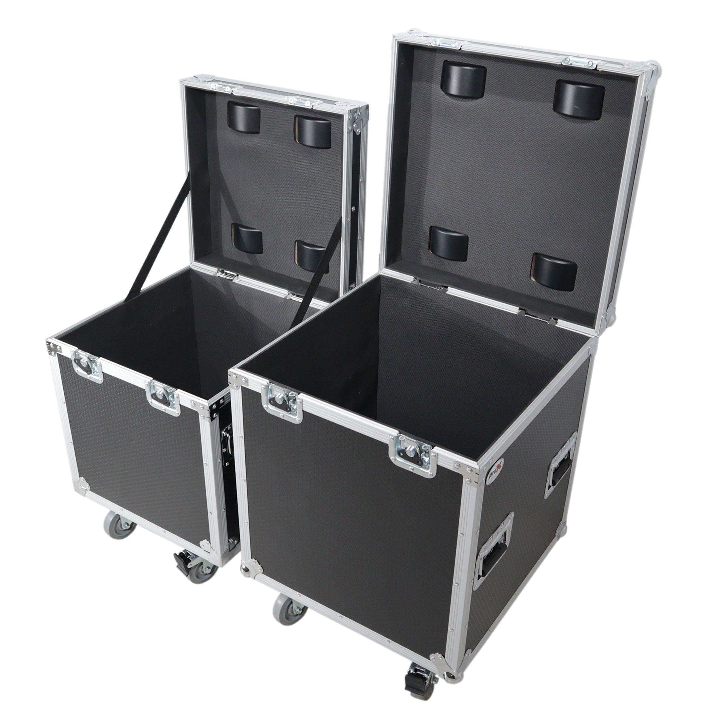 Pro X Package of 2 Utility ATA Flight Travel Storage Road Case – Includes 1-Large 1-Medium with 4" Casters XS-UTL47PKG2
