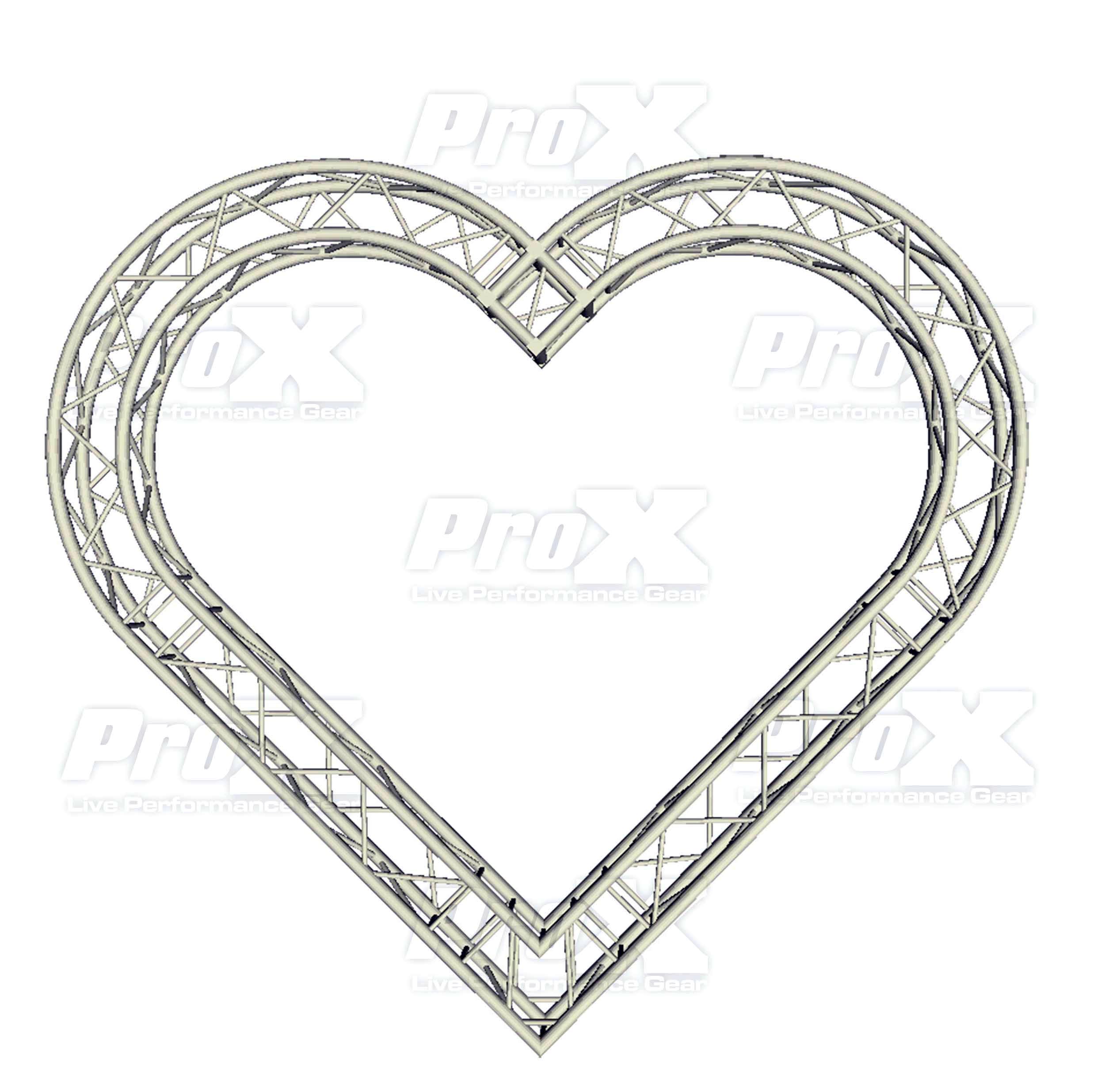 Pro X Wedding Heart10fT Decorative Circle Trussing Unit with 8 F34 Truss Segments XT-HEART984