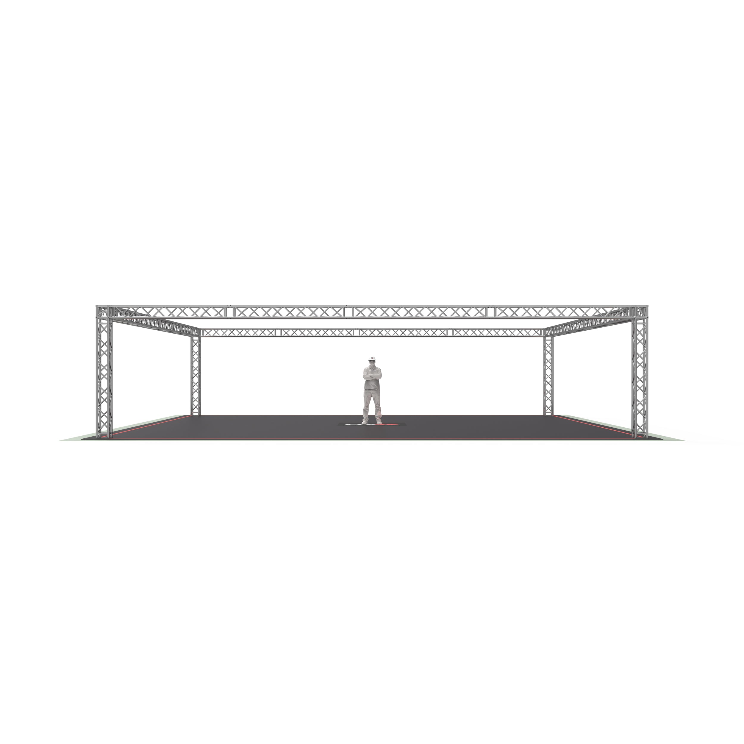 Pro X F34 Trade Show Display Booth Truss System – 40 x 20 x 9 Ft. XTP-40209