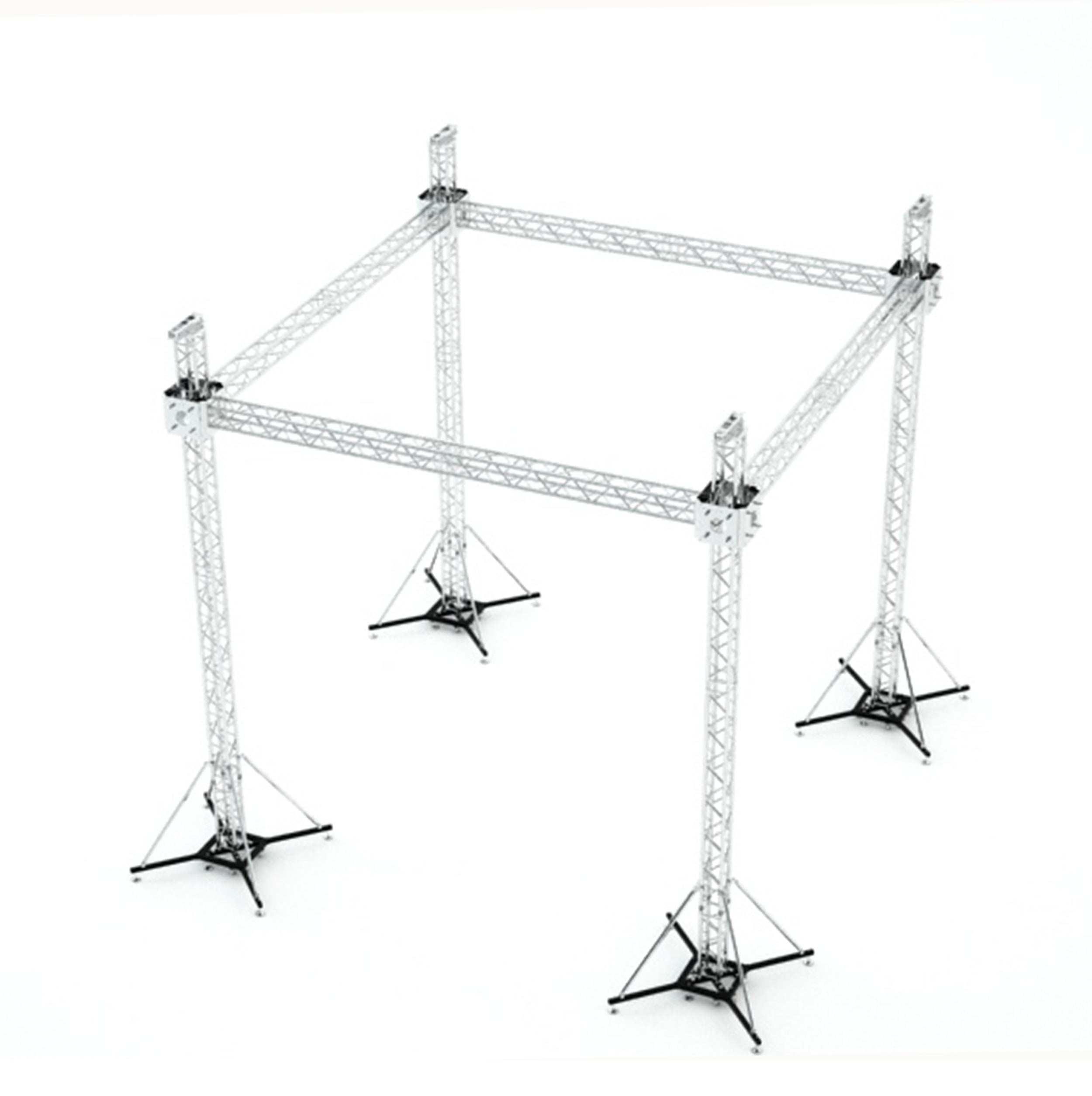 Pro X F34 Stage Roofing Truss System with Ground Support and Chain Hoists – 20x20x23 Ft. XTP-GS202023