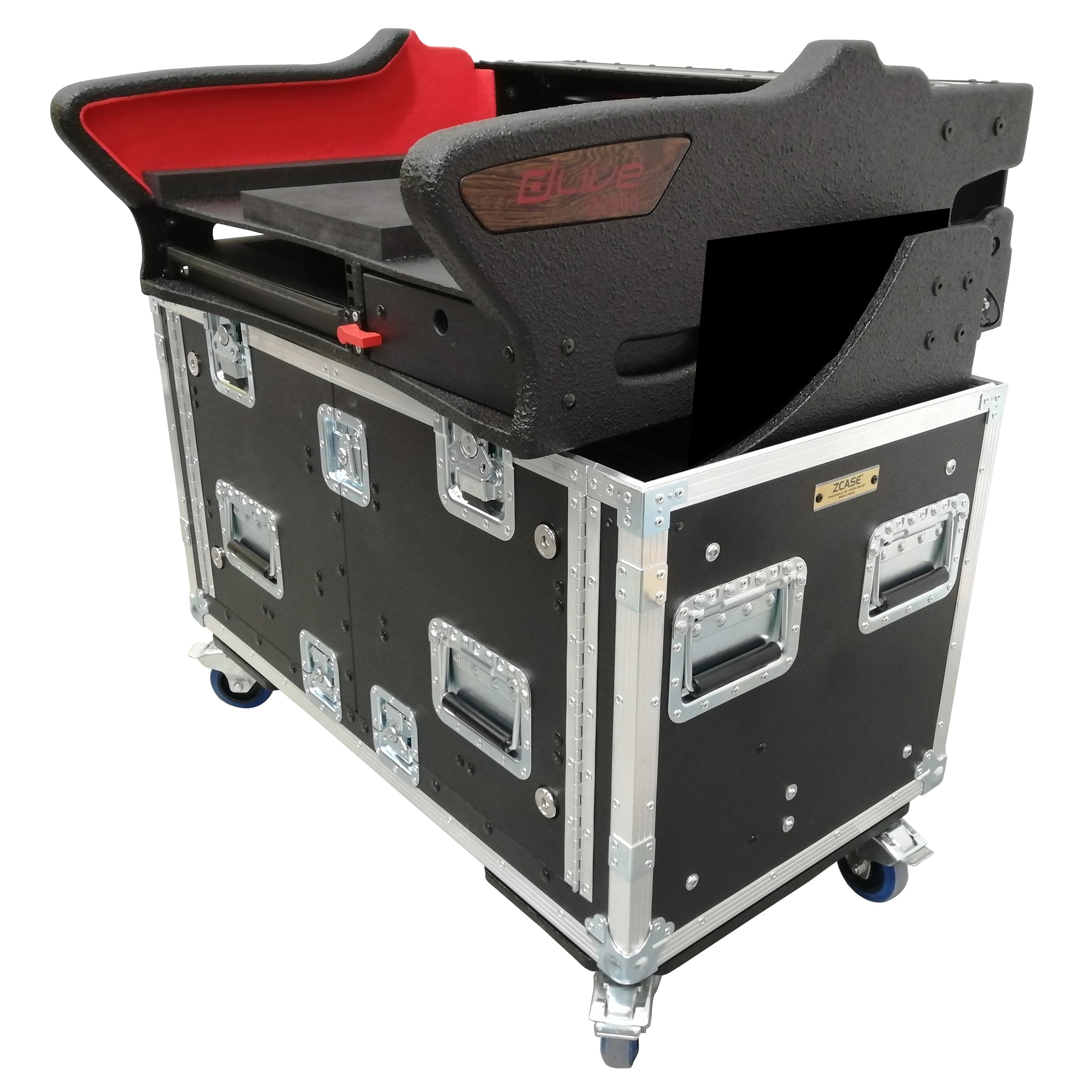 Pro X Flip-Ready Easy Retracting Hydraulic Lift Case for Allen and Heath DLive C2500 Console by ZCase® Custom Order XZF-AHC2500