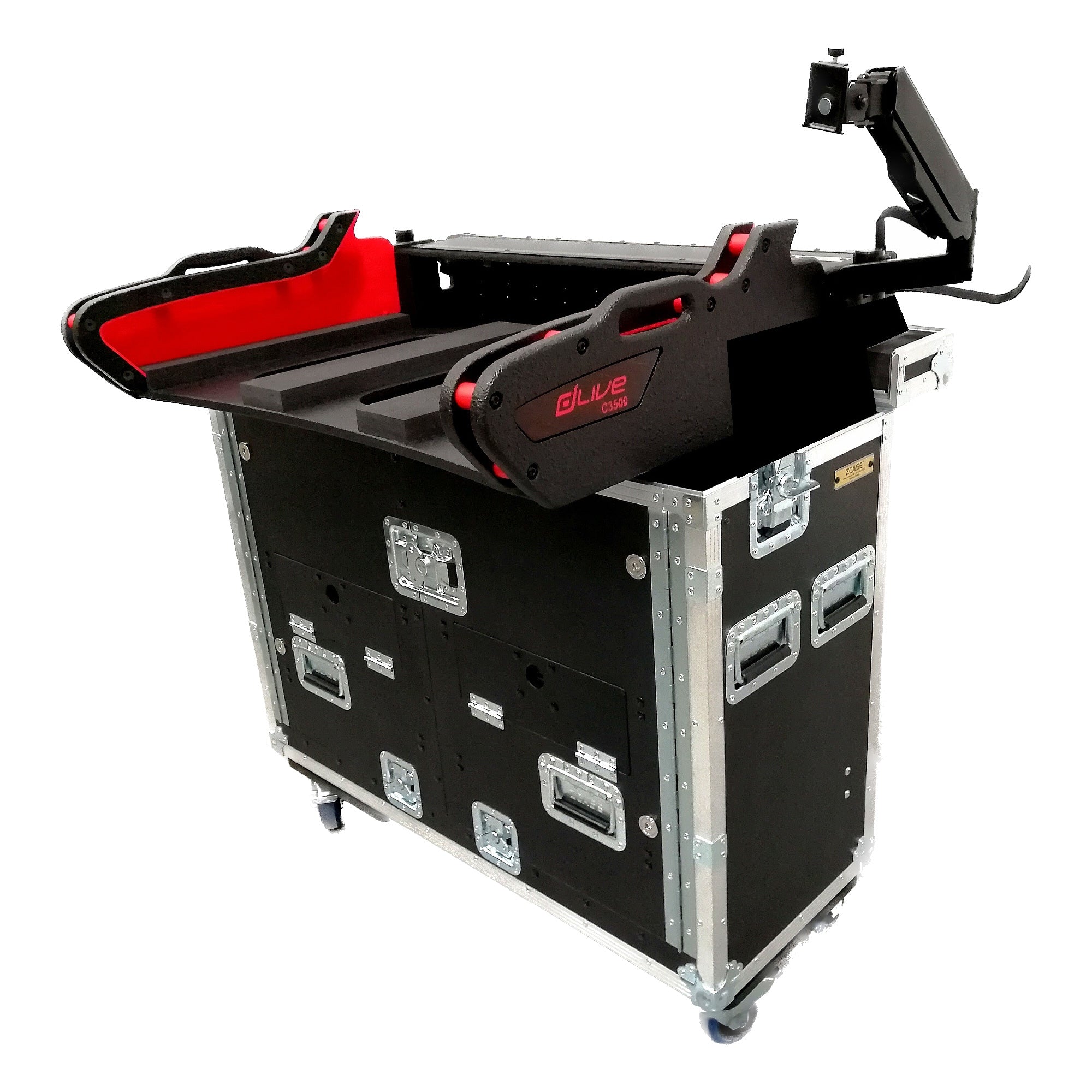 Pro X For Allen and Heath DLive C3500 Flip-Ready Hydraulic Console Easy Retracting Lifting Detachable Case by ZCASE XZF-AH-C3500 D