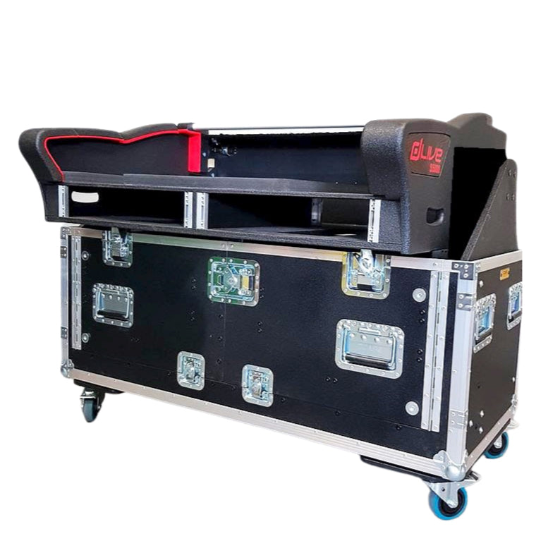 Pro X For Allen and Heath DLive S5000 Flip-Ready Hydraulic Console Easy Retracting Lifting 2U Rack Space Detachable Case by ZCASE XZF-AH-S5000 D 2U