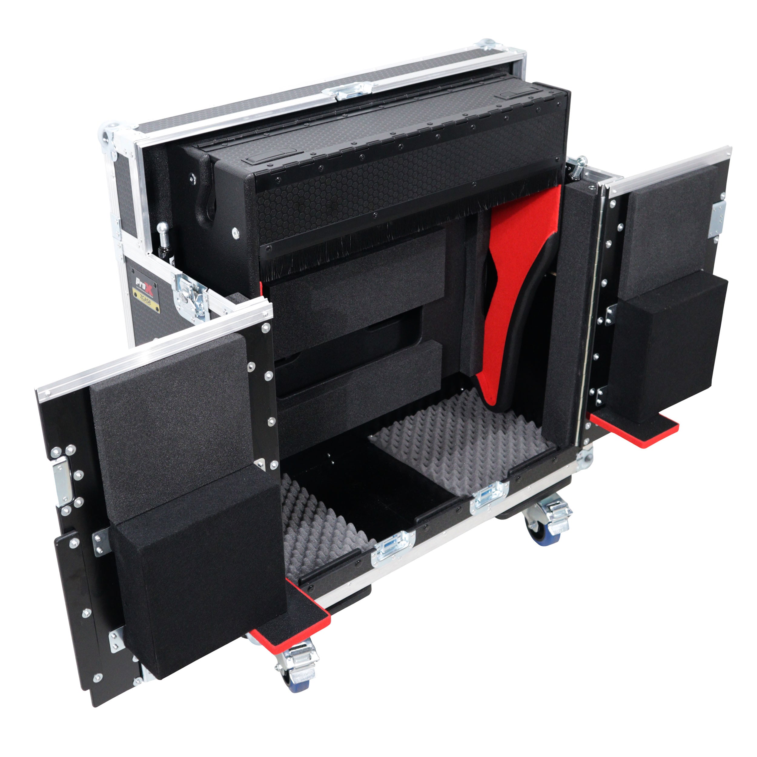 Pro X For Allen and Heath SQ-6 Flip-Ready Hydraulic Console Easy Retracting Lifting Case by ZCASE XZF-AHSQ6