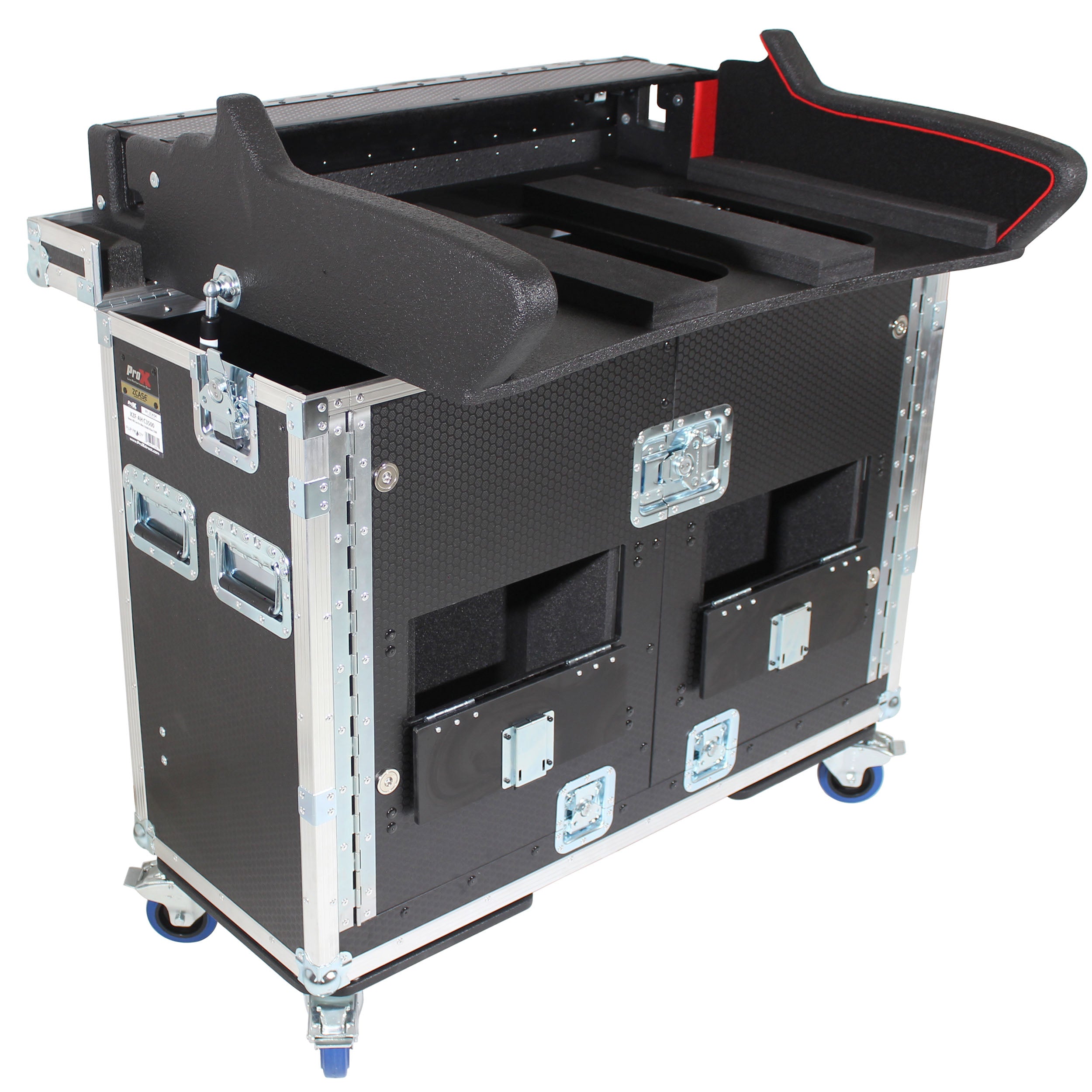 Pro X For Allen and Heath DLive S5000 Flip-Ready Hydraulic Console Easy Retracting Lifting Case by ZCASE XZF-AHS5000