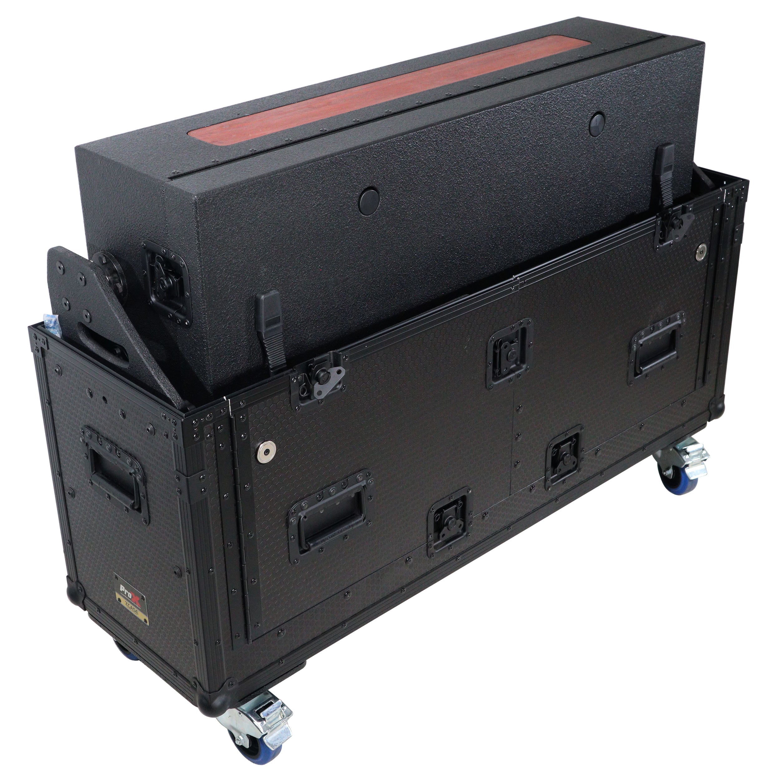 Pro X Flip-Ready Easy Retracting Hydraulic Lift Case for Pioneer CDJ-3000 and DJM-900 NXS2 System XZF-CDM3K