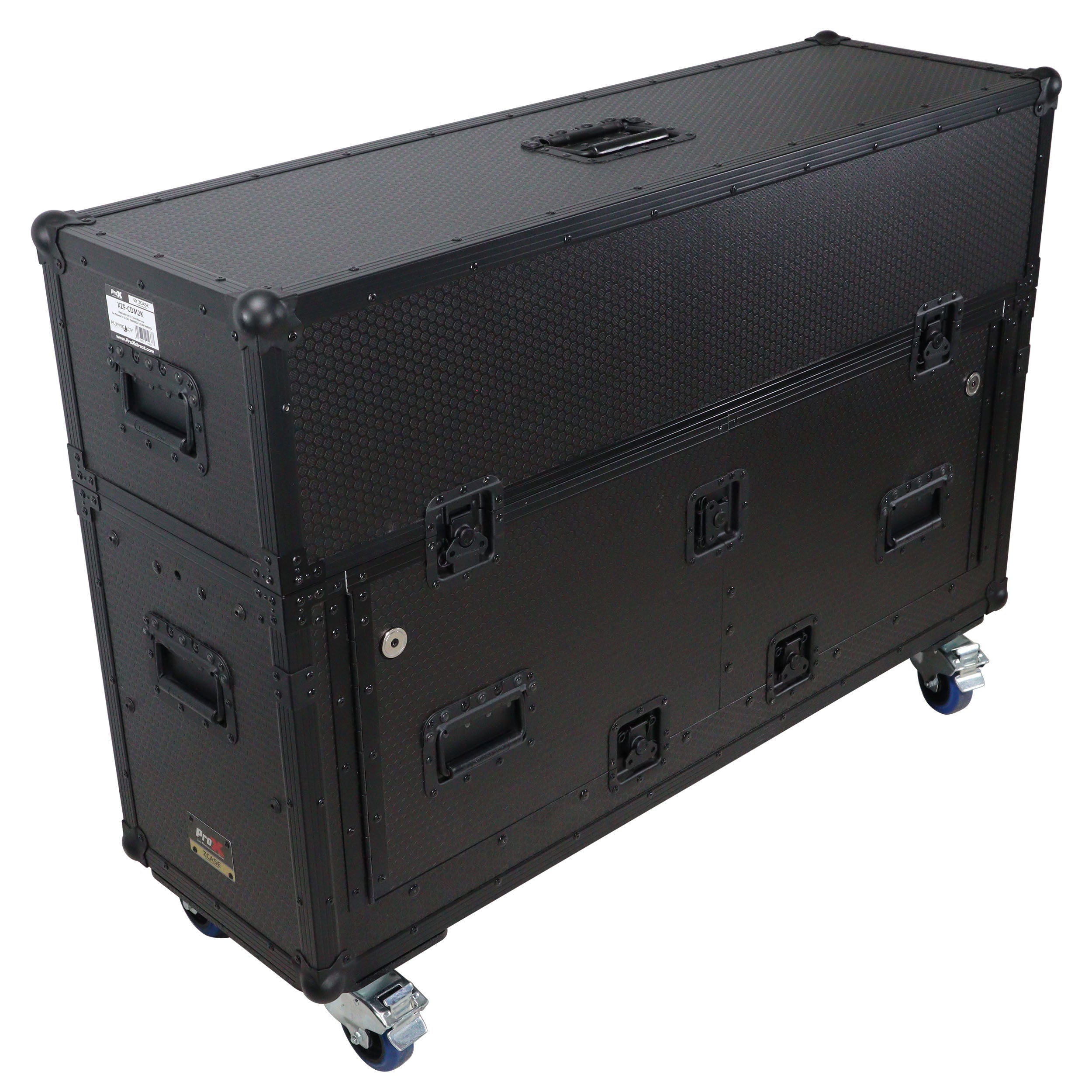 Pro X Flip-Ready Easy Retracting Hydraulic Lift Case for Pioneer CDJ-3000 and DJM-900 NXS2 System XZF-CDM3K