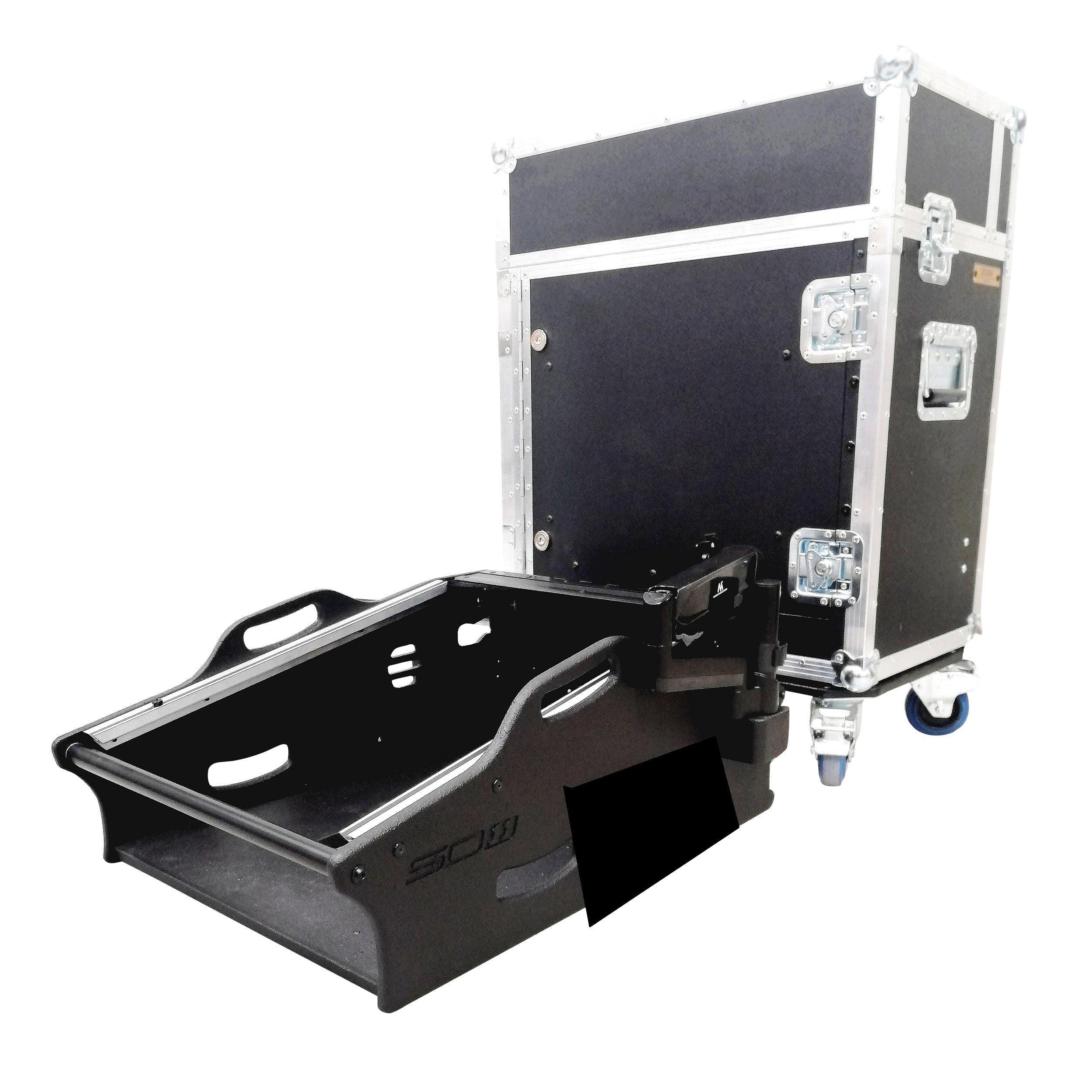 Pro X Flip-Ready Detachable Easy Retracting Hydraulic Lift Case With for Digico SD11 Digital Mixing Console by ZCase® XZF-DIG-SD11 D