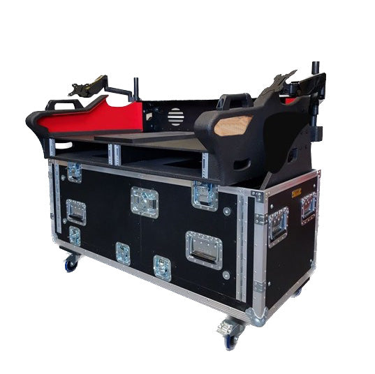 Pro X Flip-Ready Detachable Easy Retracting Hydraulic Lift Case With 2x2U for Digico SD12 Digital Mixing Console by ZCase® XZF-DIG-SD12 D 2x2U