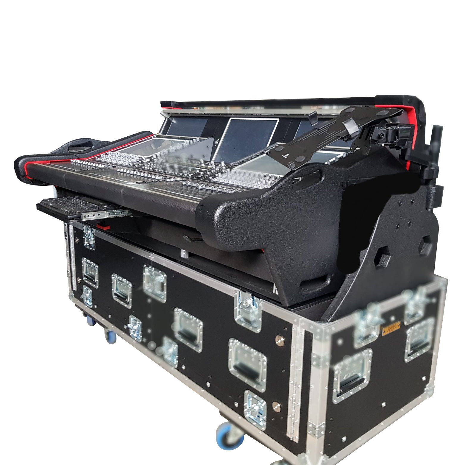 Pro X Flip-Ready Detachable Easy Retracting Hydraulic Lift Case With 2U for Digico SD5 Digital Mixing Console by ZCase® XZF-DIG-SD5 D 2U