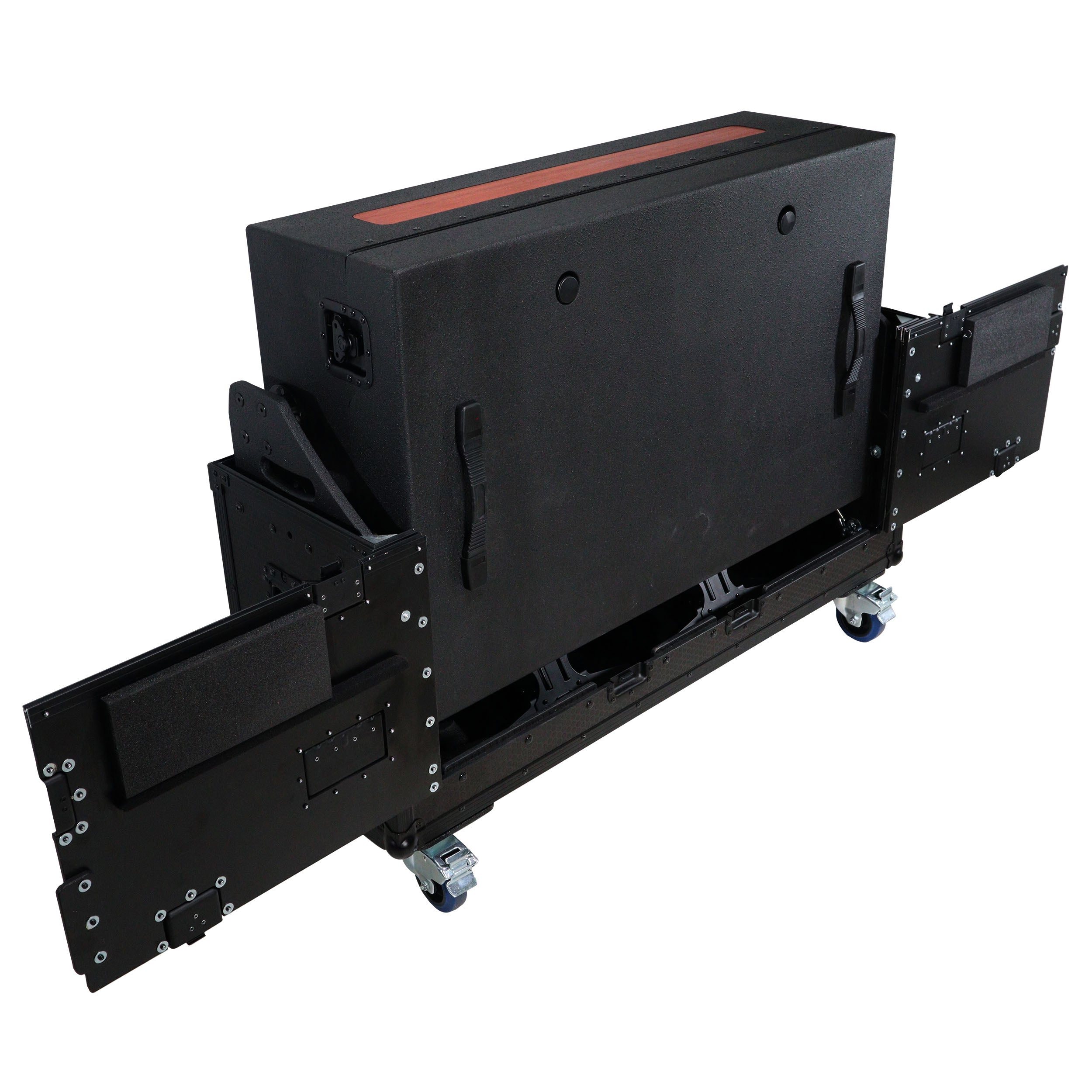 Pro X Flip-Ready Easy Retracting Hydraulic Lift Case for Denon DJ SC 6000 PRIME | X1850 PRIME XZF-DNSC6000