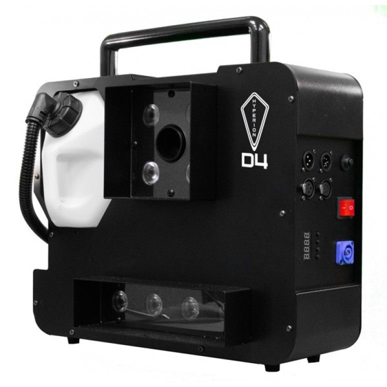 Froggys Fog Hyperion D4 ‐ Variable Output ‐ 1500 Watts, Dual Color Smoke ‐   Upshot Fog Machine w/ HEX LEDs  30,000 CFM With DMX and Digital PC FFM‐HYPERION‐D4