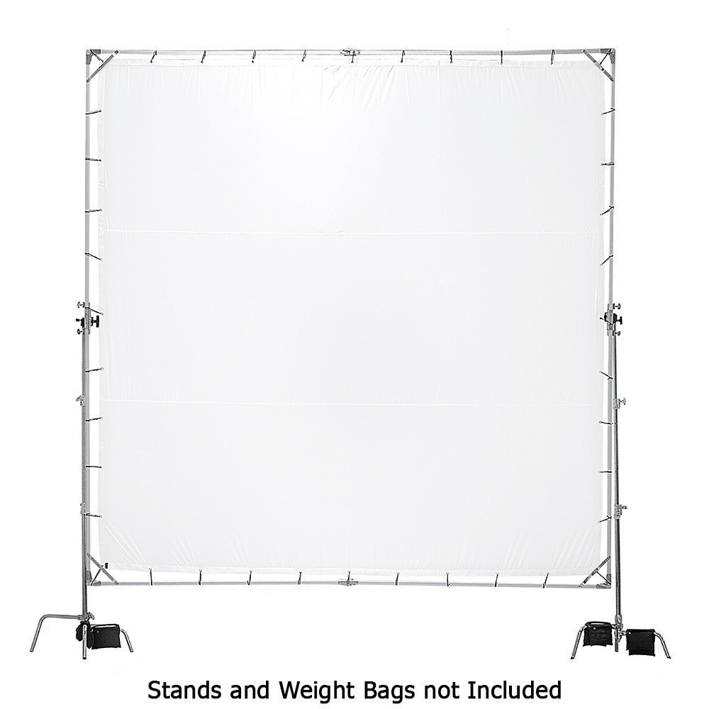 Fotodiox Pro Studio Solutions Giant 12x12ft (3.6x3.6m)Sun Scrim - Collapsible Frame Diffusion Kit with Carry Bag Pnl-SS-G-12x12